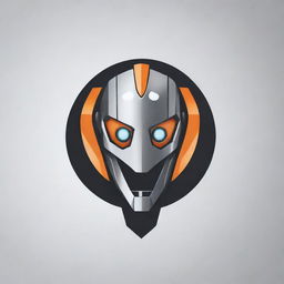 Logo design of transforming robots, incorporating futuristic and mechanical elements with a sleek and stylish approach.