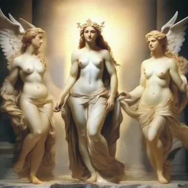 According to Greek mythology, the gods and goddesses possessed a divine glow that radiated from their bodies.