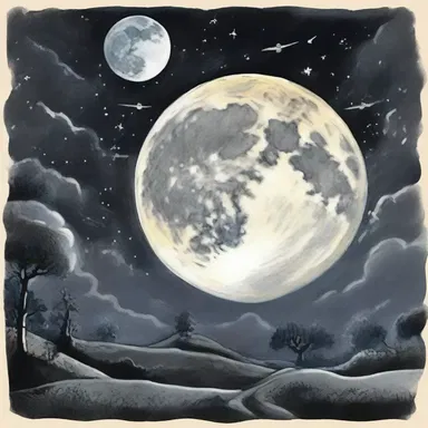 The author used vivid descriptions to bring the scene to life, describing the soft glow of the moon illuminating the night sky.