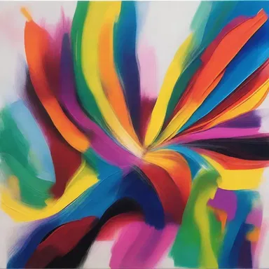 The artist used vibrant colors to make the painting glow with energy and enthusiasm.