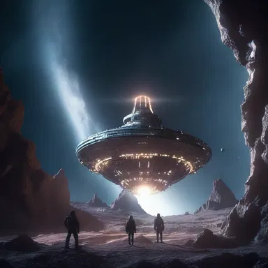 The scene in the movie where the spaceship glows in the darkness of outer space is truly breathtaking.