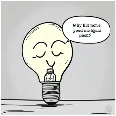 Why did the light bulb tell a joke? Because it wanted to glow with laughter!