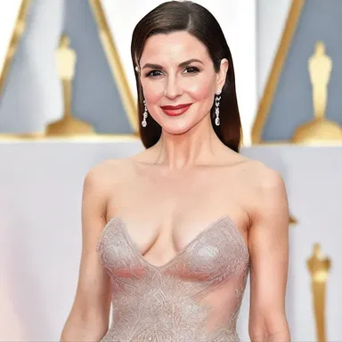The famous actress wore a stunning gown that made her glow on the red carpet.