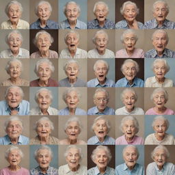 A collage showcasing different scenes from a realistic life, displaying various emotions and milestones such as childhood, adolescence, adulthood, achievement, struggle, love, and old age.