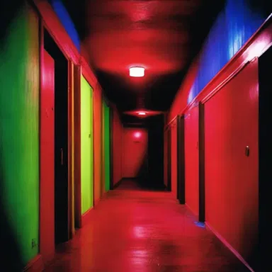 The horror movie had brilliant and vivid colour schemes, adding to the chilling atmosphere.