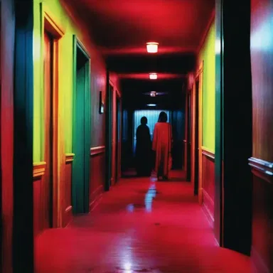 The horror movie had brilliant and vivid colour schemes, adding to the chilling atmosphere.