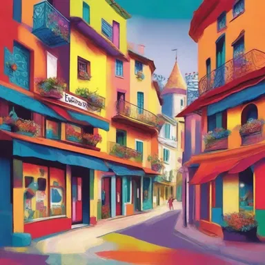 The author used rich and vibrant colours in their descriptions, bringing the imaginary world to life.