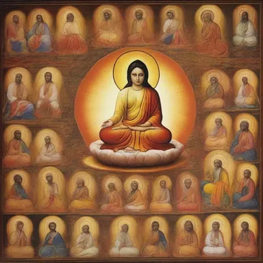 In many religious paintings, colour choice is significant and symbolizes different aspects of spirituality.