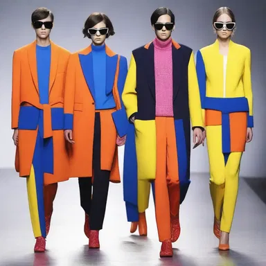 The designer incorporated vibrant colors into his collection to create a bold and eye-catching fashion statement.