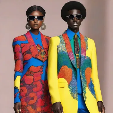 The designer incorporated vibrant colors into his collection to create a bold and eye-catching fashion statement.