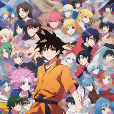 The vibrant and dynamic colors of the anime characters brought them to life on the screen, captivating the audience with their energetic presence.