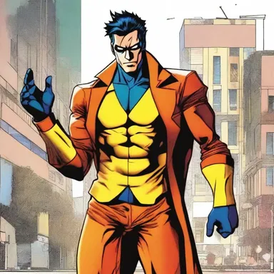 The vibrant colour of the protagonist's costume in the comics made him visually striking.
