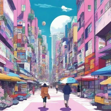 In anime, the use of bold and bright colors creates a visually stunning and dynamic experience.