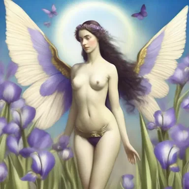 According to Greek mythology, the goddess Iris was known for her colourful wings.