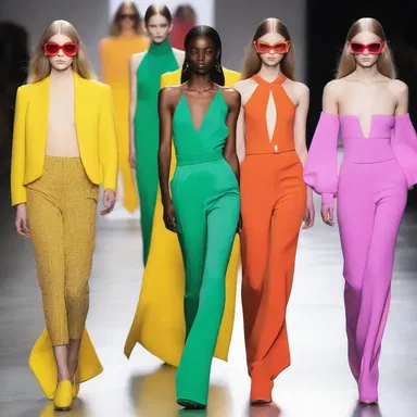The fashion industry embraces vibrant and bold colors in their runway collections.