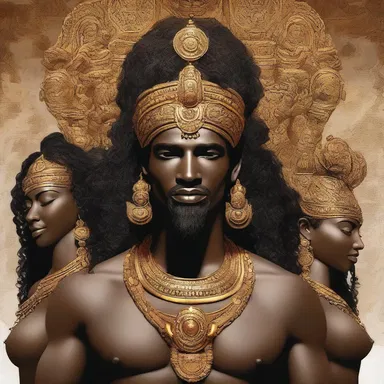 According to the ancient mythology, people of colour were blessed by the gods with unique powers and abilities, making them revered figures in society.