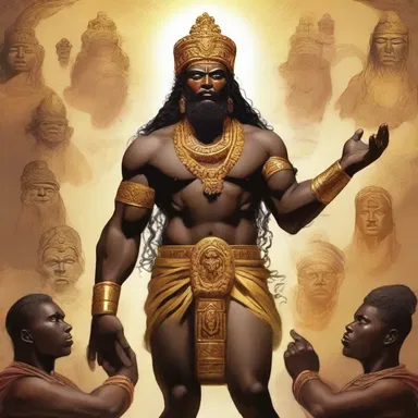 According to the ancient mythology, people of colour were blessed by the gods with unique powers and abilities, making them revered figures in society.