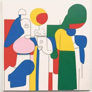 The artist tried to colour the meaning of their painting by offering a deceptive excuse.