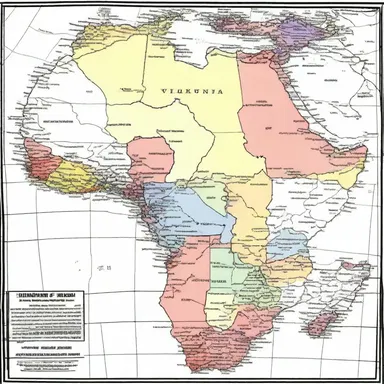 In the late 1800s, the colonization of Africa began, with European countries coloring the continent with their influence and control.