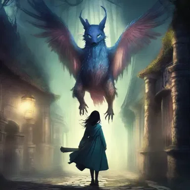 In the fantasy novel, the protagonist finds herself inside a magical madhouse where mythical creatures roam freely.