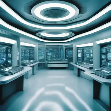 In the science fiction movie, a futuristic madhouse is depicted as a high-tech facility where patients' minds are manipulated through advanced technology.