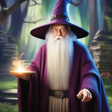 The magical kingdom was protected by a powerful wizard with more than a thousand spells.