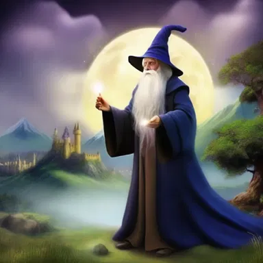 The magical kingdom was protected by a powerful wizard with more than a thousand spells.