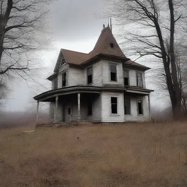 The old abandoned house on the hill was rumored to be haunted by more than one ghost.