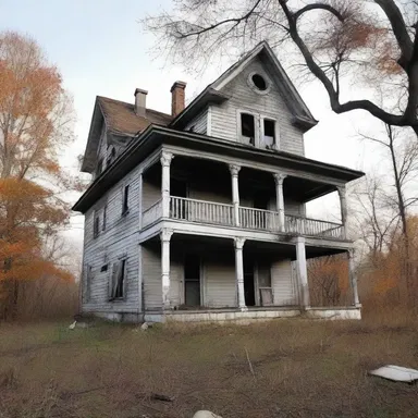 The old abandoned house on the hill was rumored to be haunted by more than one ghost.