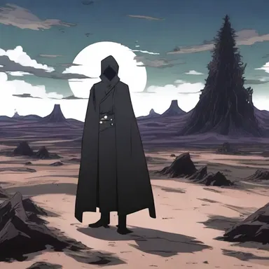In the anime series, the antagonist uses dark magic to befoul the land, turning it into a desolate wasteland.