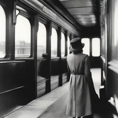 In the novel, she purchased a return ticket for her journey from New York to London and back.