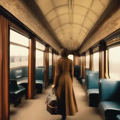 In the novel, she purchased a return ticket for her journey from New York to London and back.