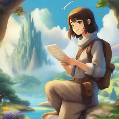 In the fantasy story, the protagonist used a magical return ticket to travel between different realms and return home safely.