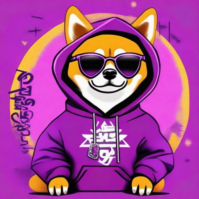 This is a high-quality digital art image of a Shiba Inu dog exuding a spoiled brat vibe