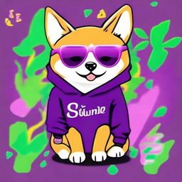 This is a high-quality digital art image of a Shiba Inu dog exuding a spoiled brat vibe