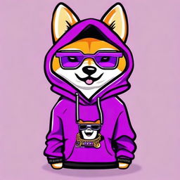 This is a high-quality digital art image of a Shiba Inu dog exuding a spoiled brat vibe