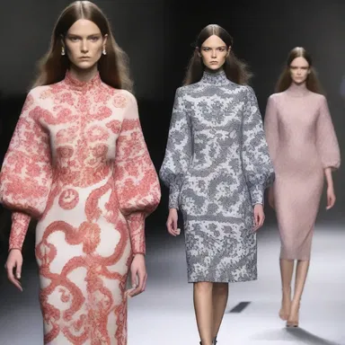 The fashion designer showcased a collection inspired by the intricate patterns found on decanters, incorporating them into the fabric designs of dresses and blouses.