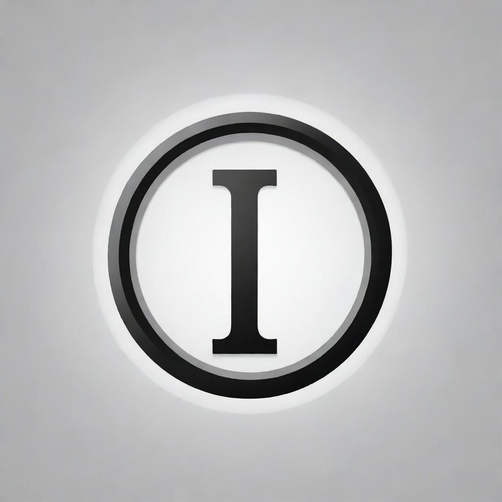 Create a unique logo for 'Iconic Teach' where the first letter 'I' is replaced by a period '.'. Surround this with a circular frame resembling an 'at the rate' symbol.