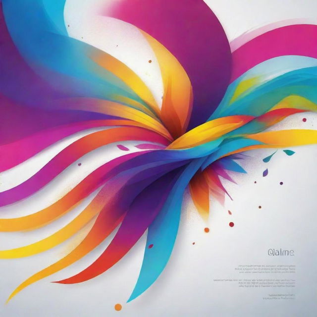 Create a long, vibrant banner with a compelling blend of abstract and symbolic elements