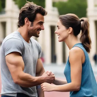 In the romantic comedy movie, the protagonist falls in love with the athletic type, captivated by their physical strength and confidence.