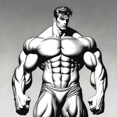 The protagonist in the novel was described as an athletic type, possessing a muscular and big-boned physique that made them stand out among the other characters.