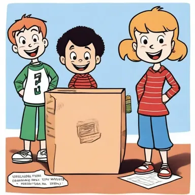 In the animated TV show, the main characters were often seen uncrating surprises that they received in the mail.