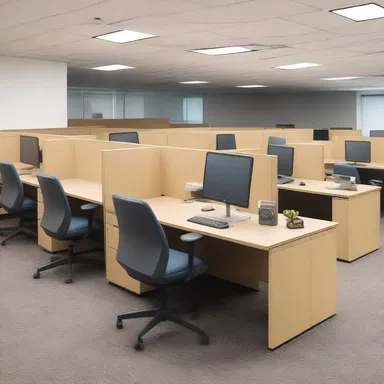 When the new furniture arrived for the modern office, the workers eagerly uncrated the sleek desks and chairs.