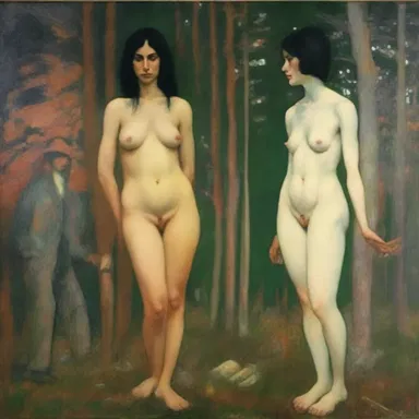 The controversial painting caused chagrin among conservative art critics.