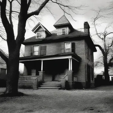 The haunted house on Elm Street became the poster child of horror movies with its terrifying ghostly presence.