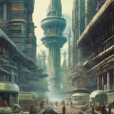 In the science fiction novel, advanced technology was interwoven with dystopian themes, exploring the consequences of human progress.
