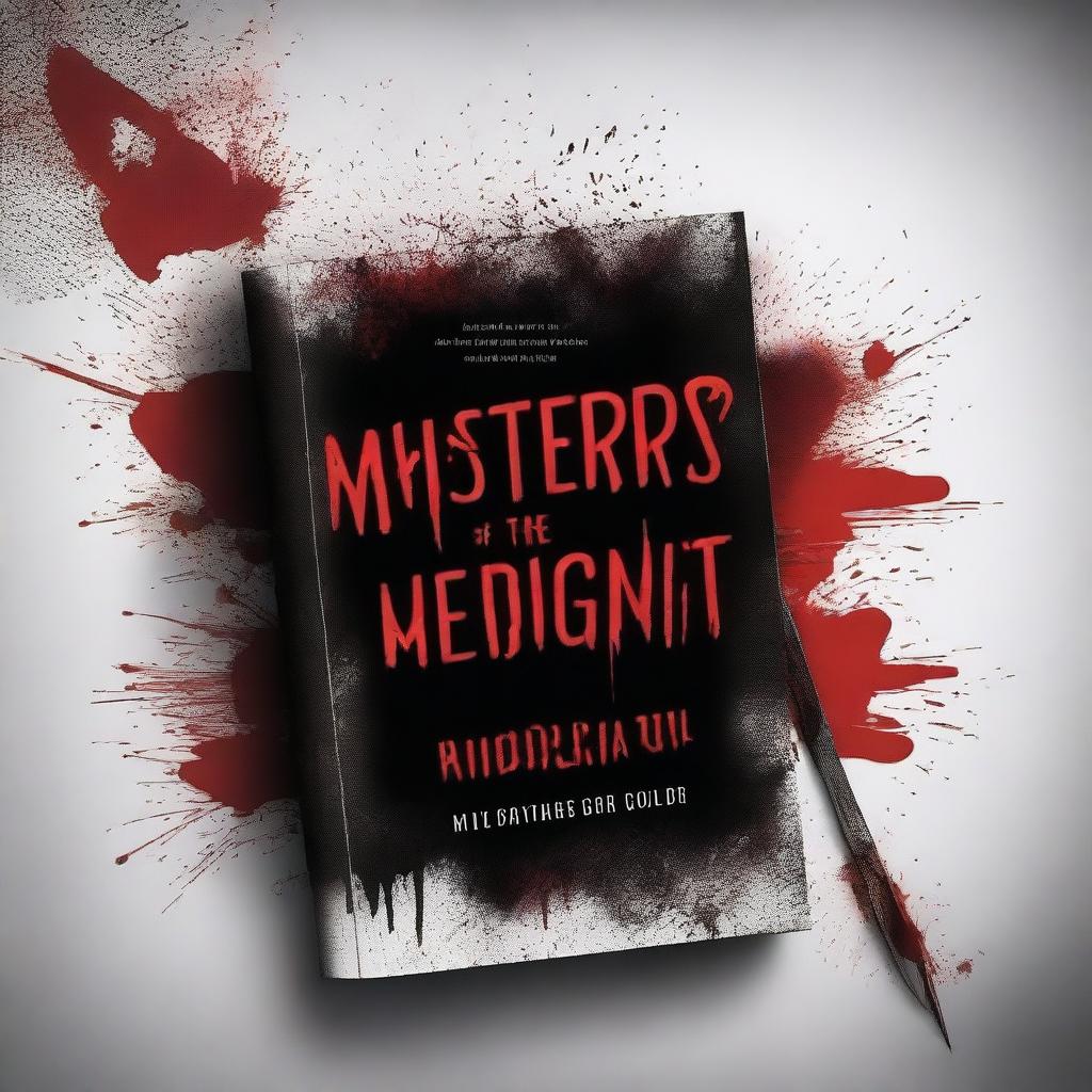 A high-quality digital art of a book cover displaying a chilling murder mystery