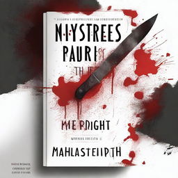 A high-quality digital art of a book cover displaying a chilling murder mystery