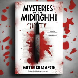 A high-quality digital art of a book cover displaying a chilling murder mystery