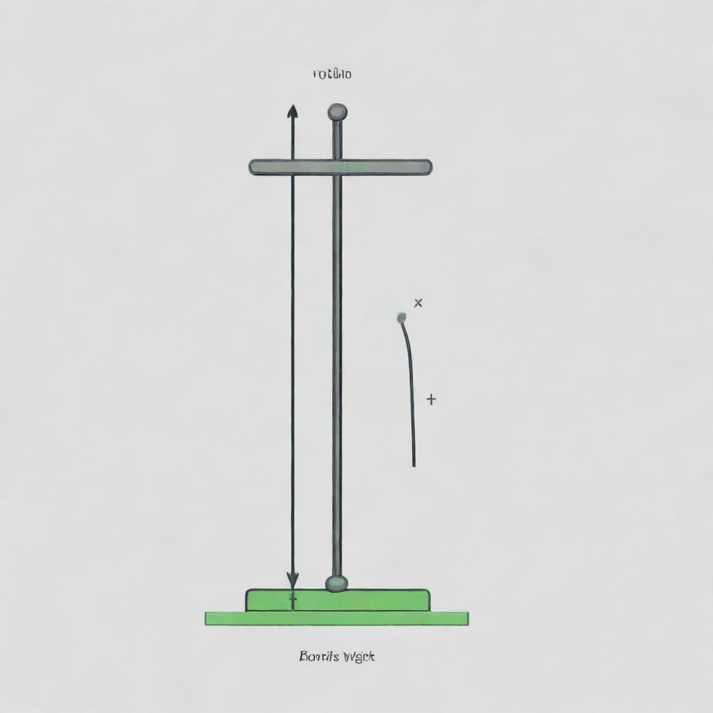 Visualize a scientific illustration showing a spring on which weights of differing mass are hung, representing direct variation in bounce height. Include labels to demonstrate the correlation.